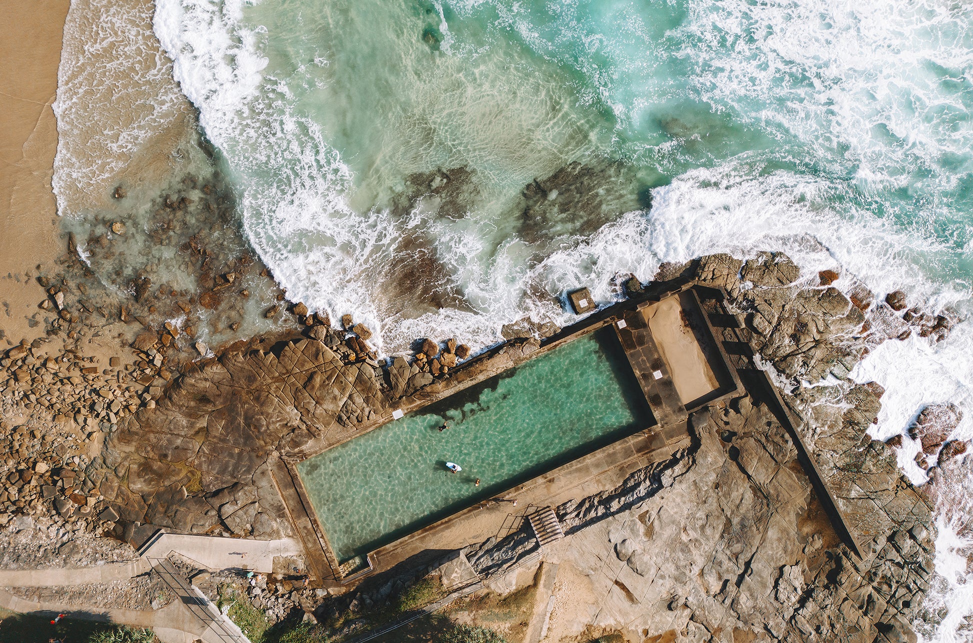 Yamba Beach Pool Print