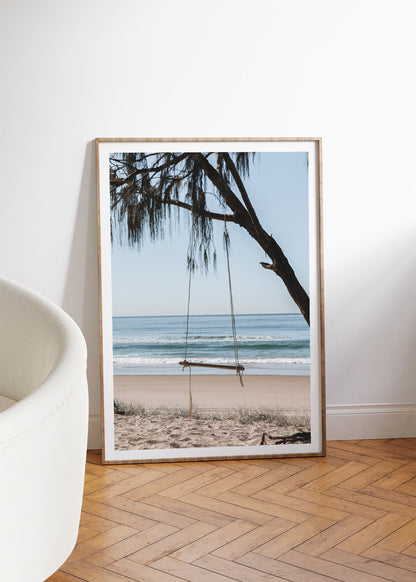 Beach swing Print