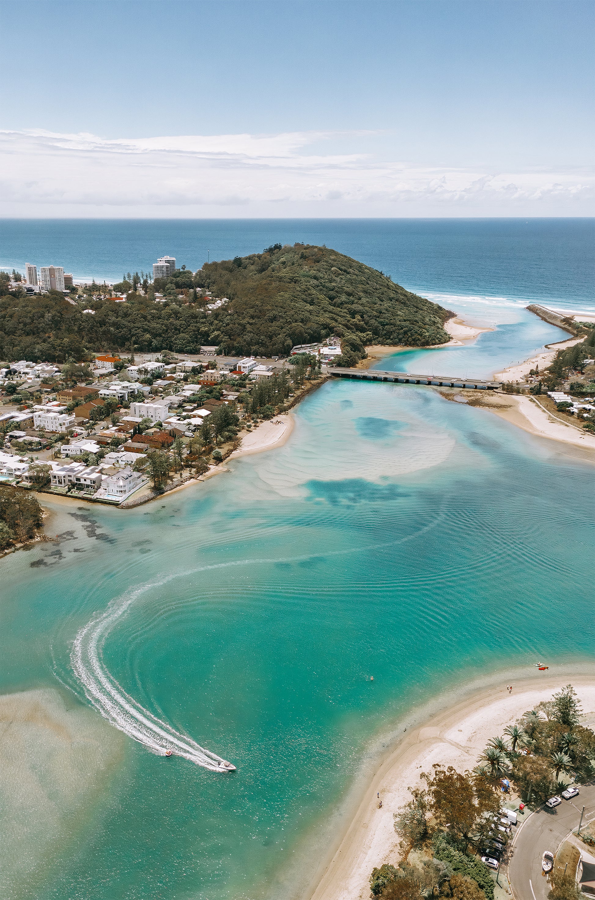 Tallebudgera Creek Print Drone photography