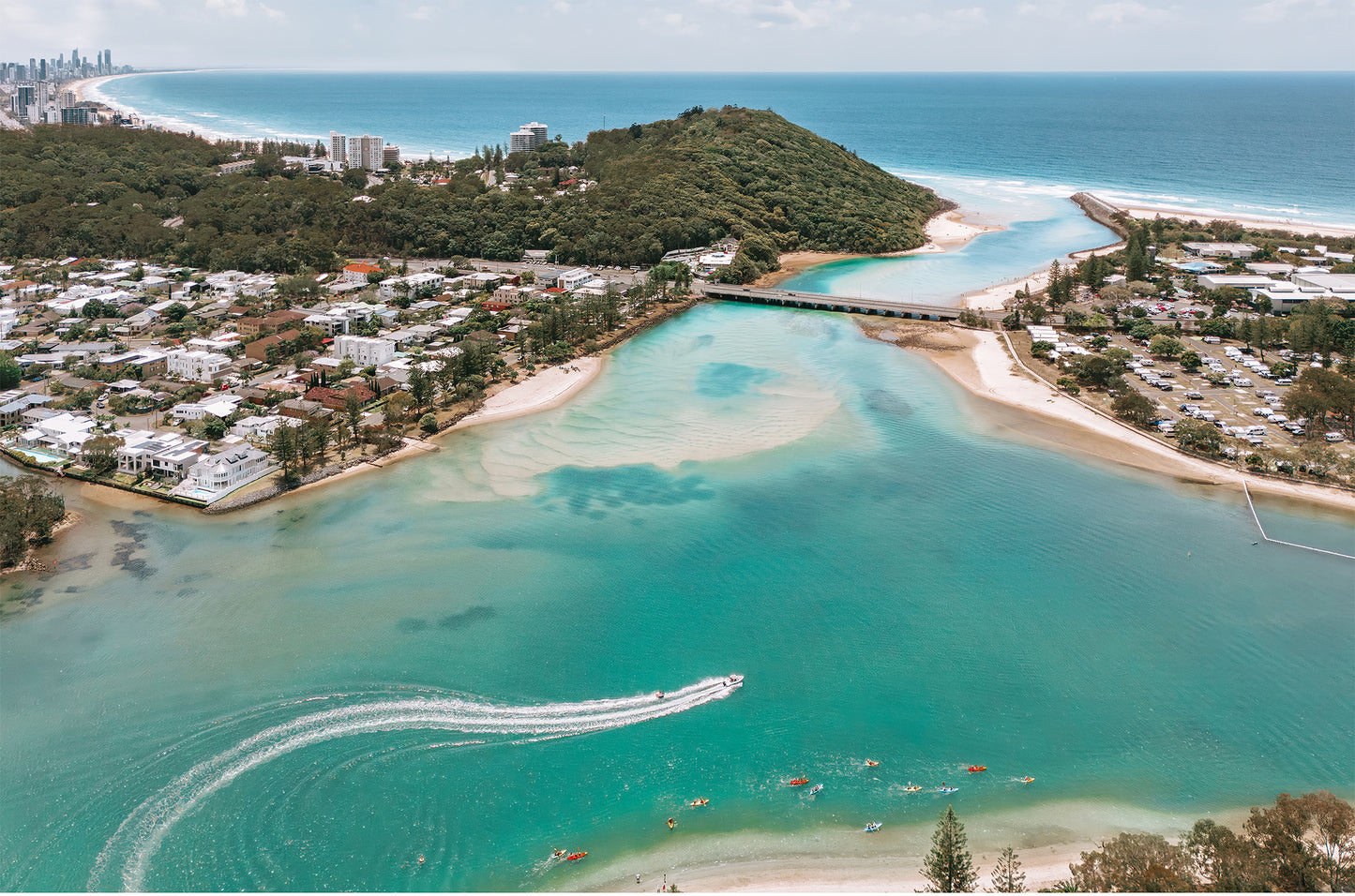 Tallebudgera Creek Print Drone photography