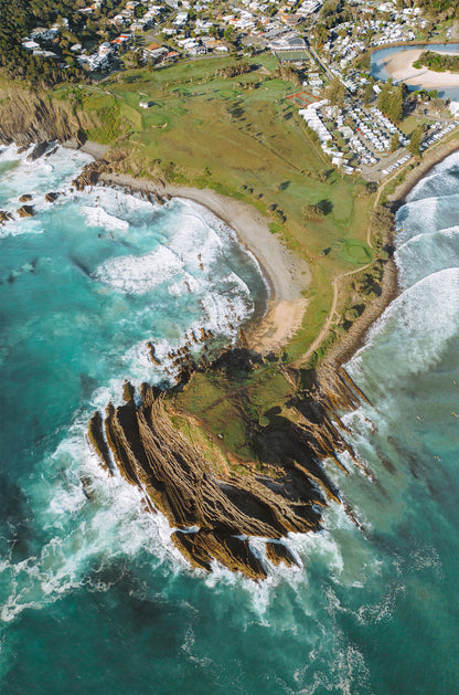 Crescent Head golf course Print