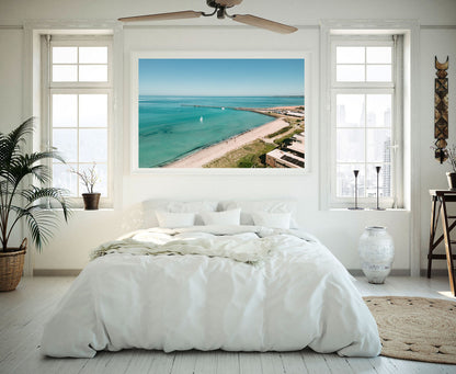 Aspendale beach to Mordi pier print