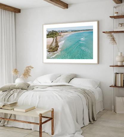 Seawall to Kirra Beach Print