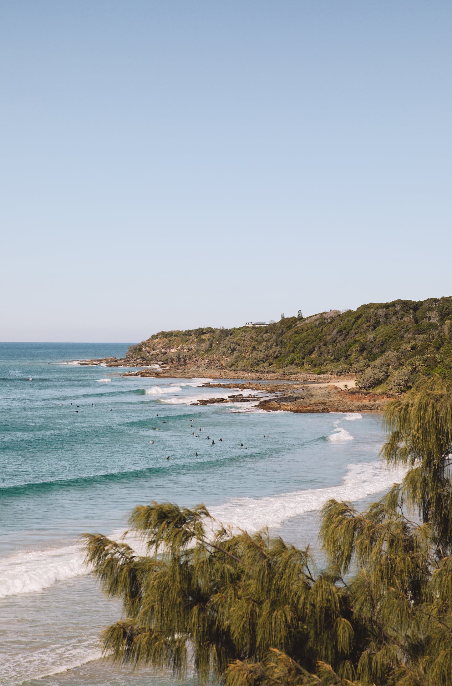 First Bay Coolum Portrait Print