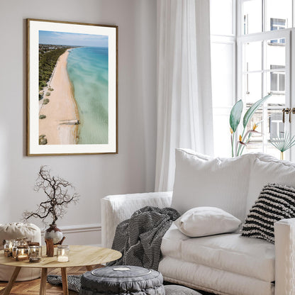 Mentone Beach Portrait Print