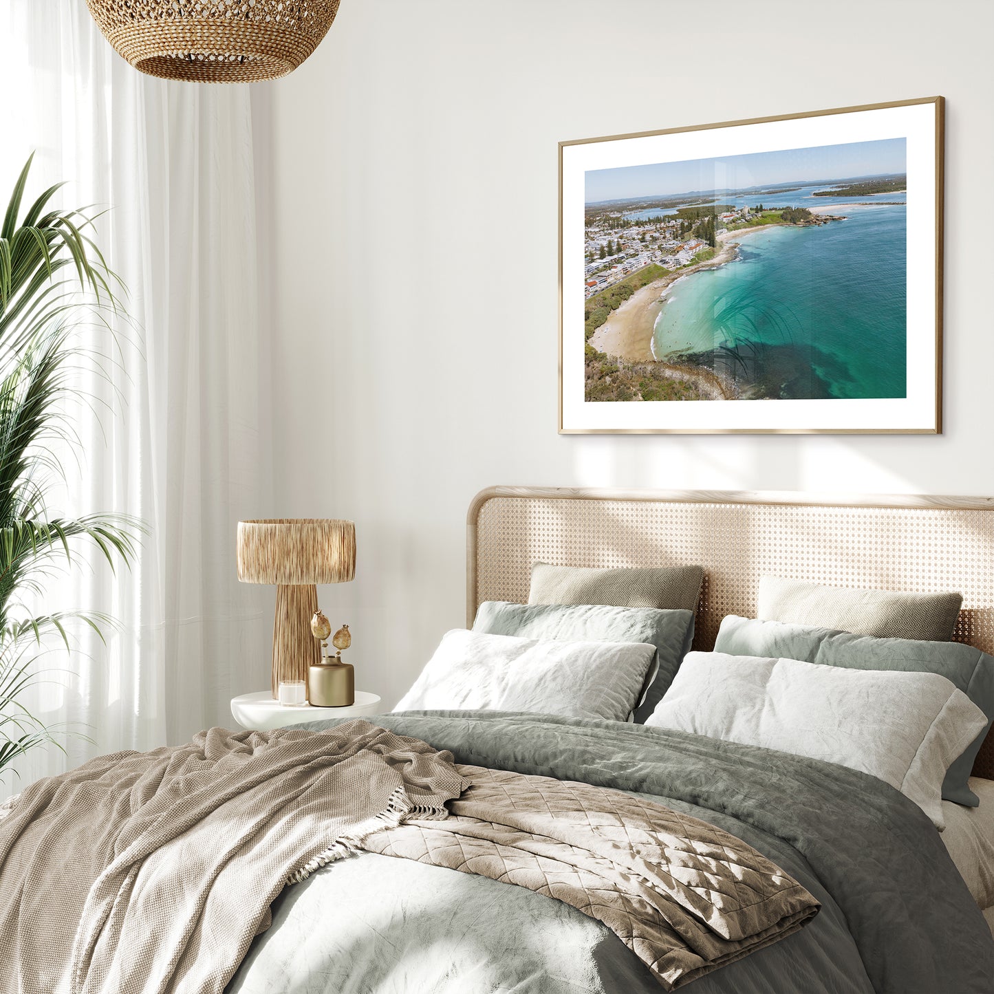 Convent beach to Yamba Beach Print