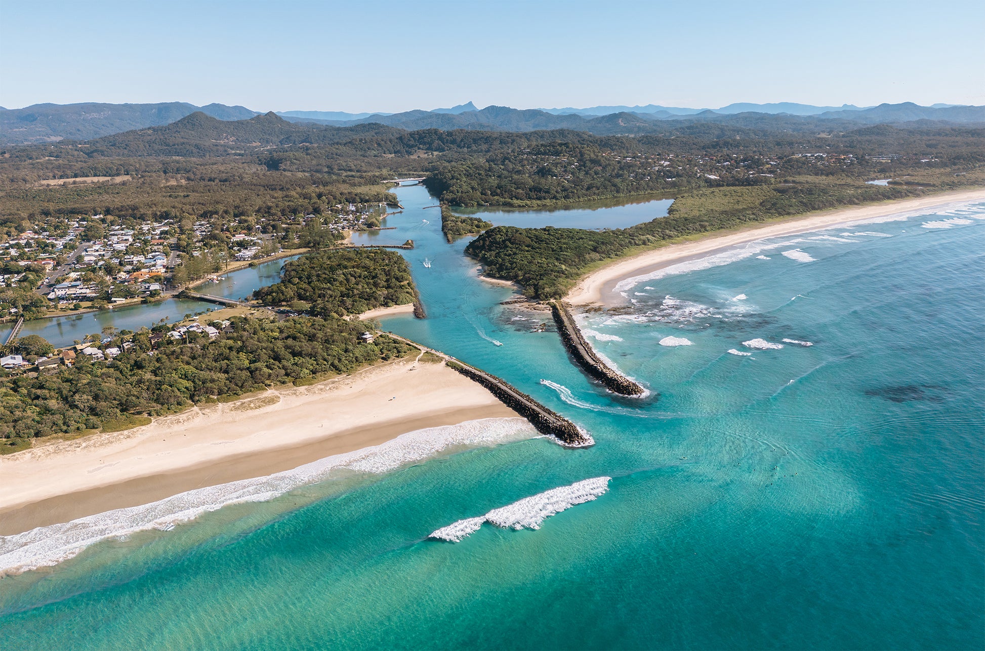 Brunswick heads aerial Print