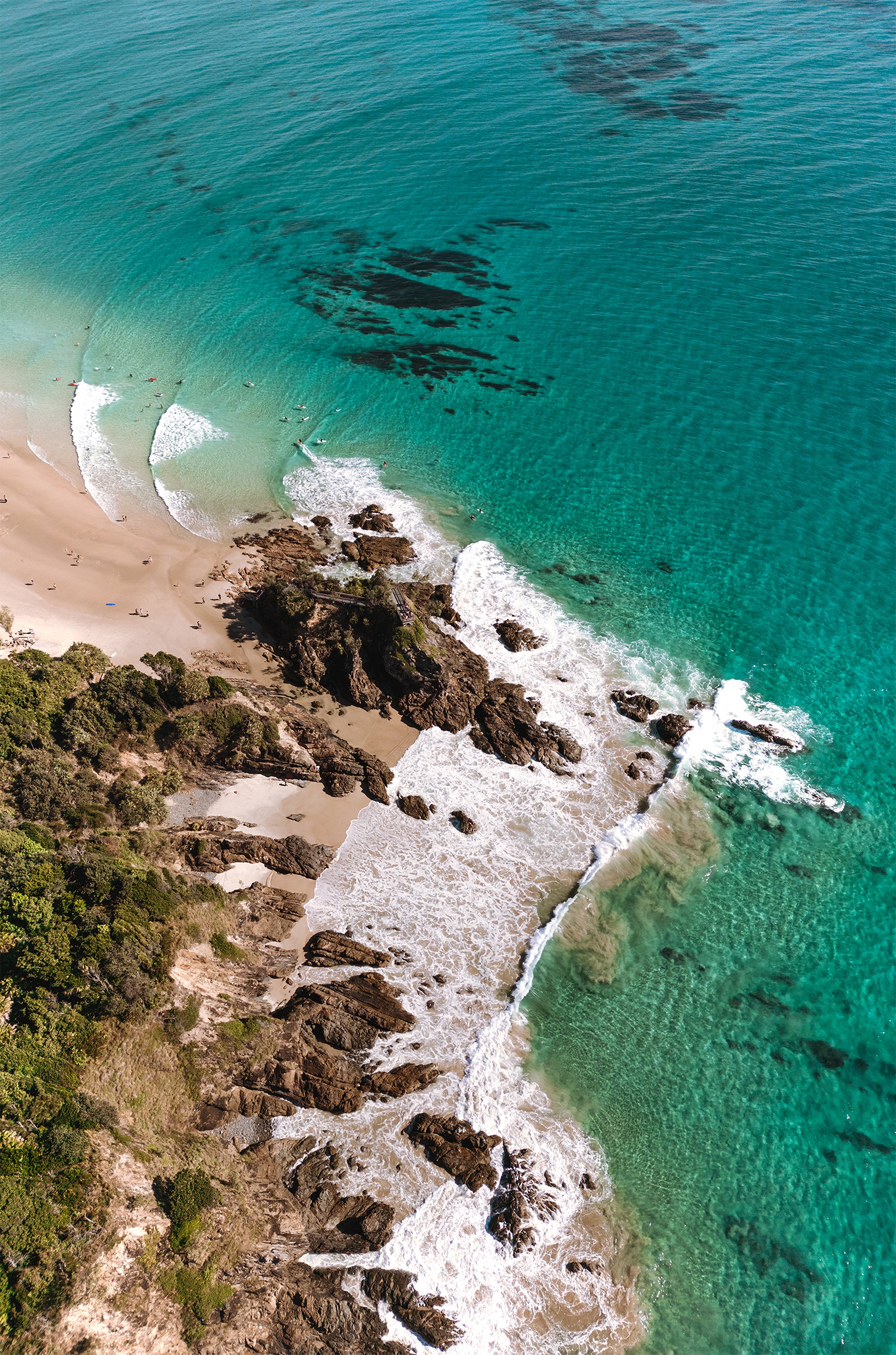 The Pass Aerial portrait Print