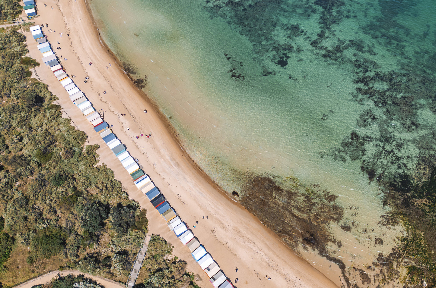 Brighton beach boxes Print