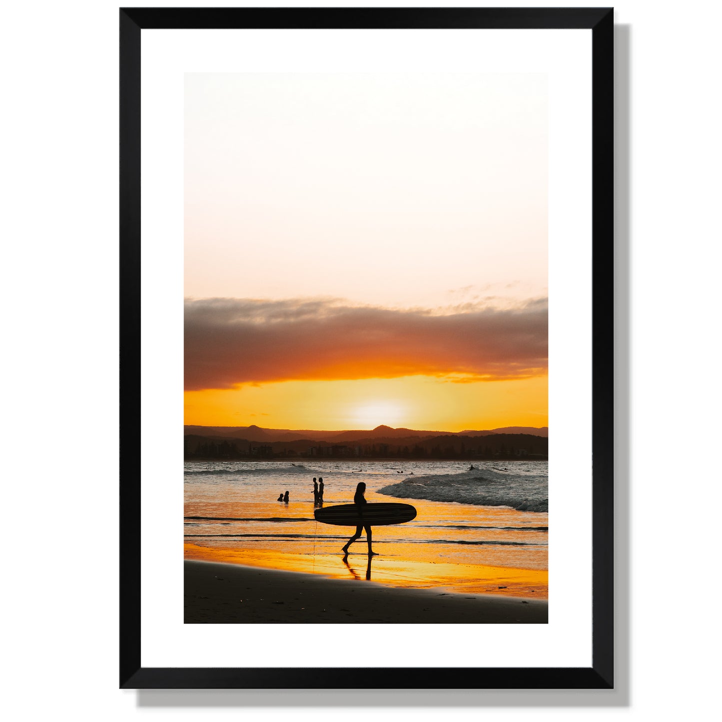 Surf at dusk Print