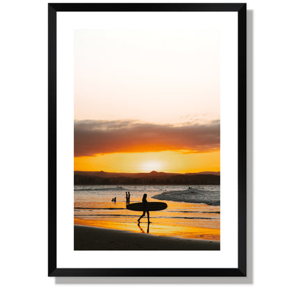 Surf at dusk Print