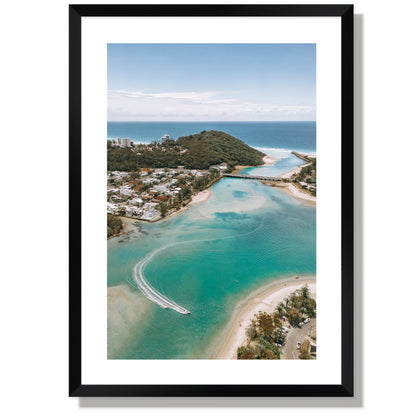 Out to sea Tallebudgera Creek Print