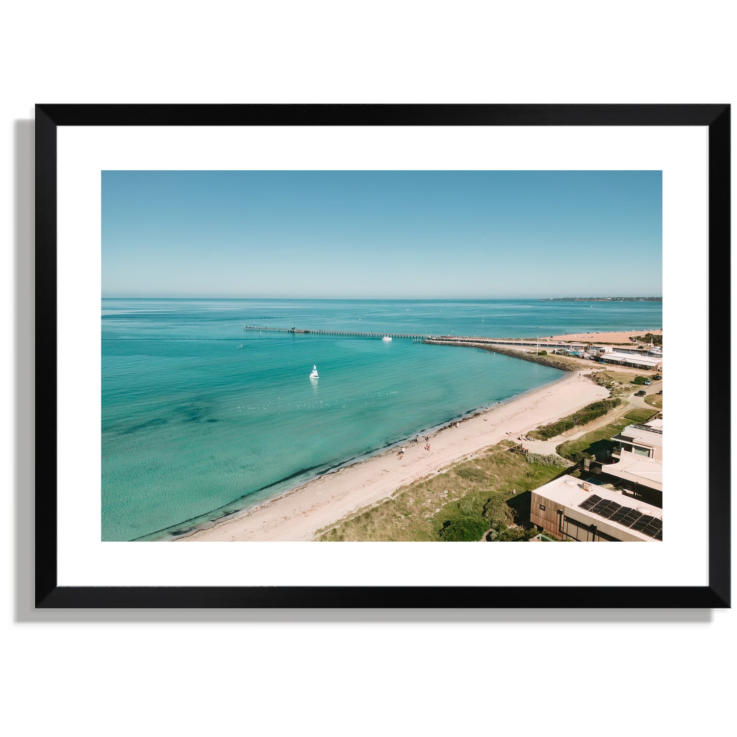 Aspendale beach to Mordi pier print