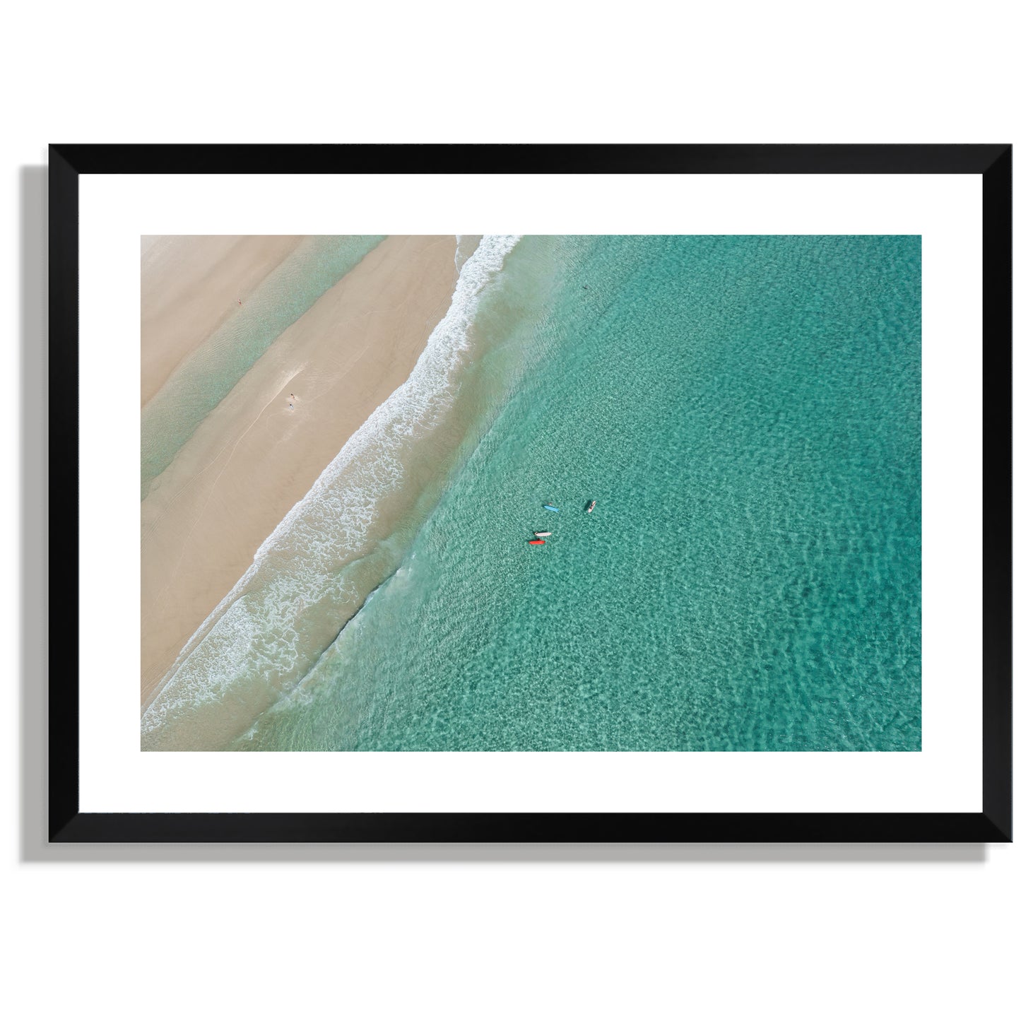 Turquoise surfs Print