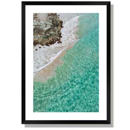 Coolangatta Seawall Portrait Print