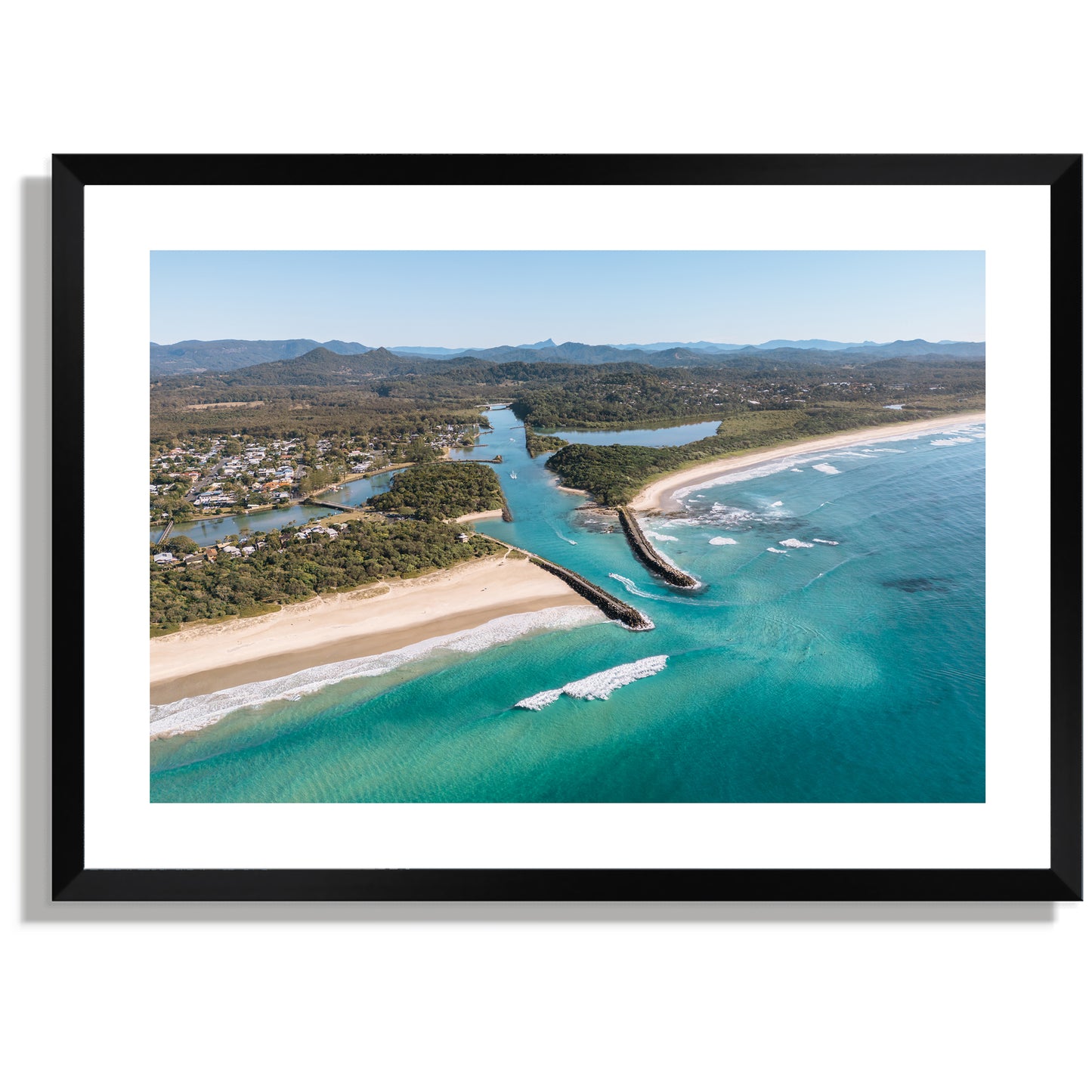 Brunswick heads aerial Print