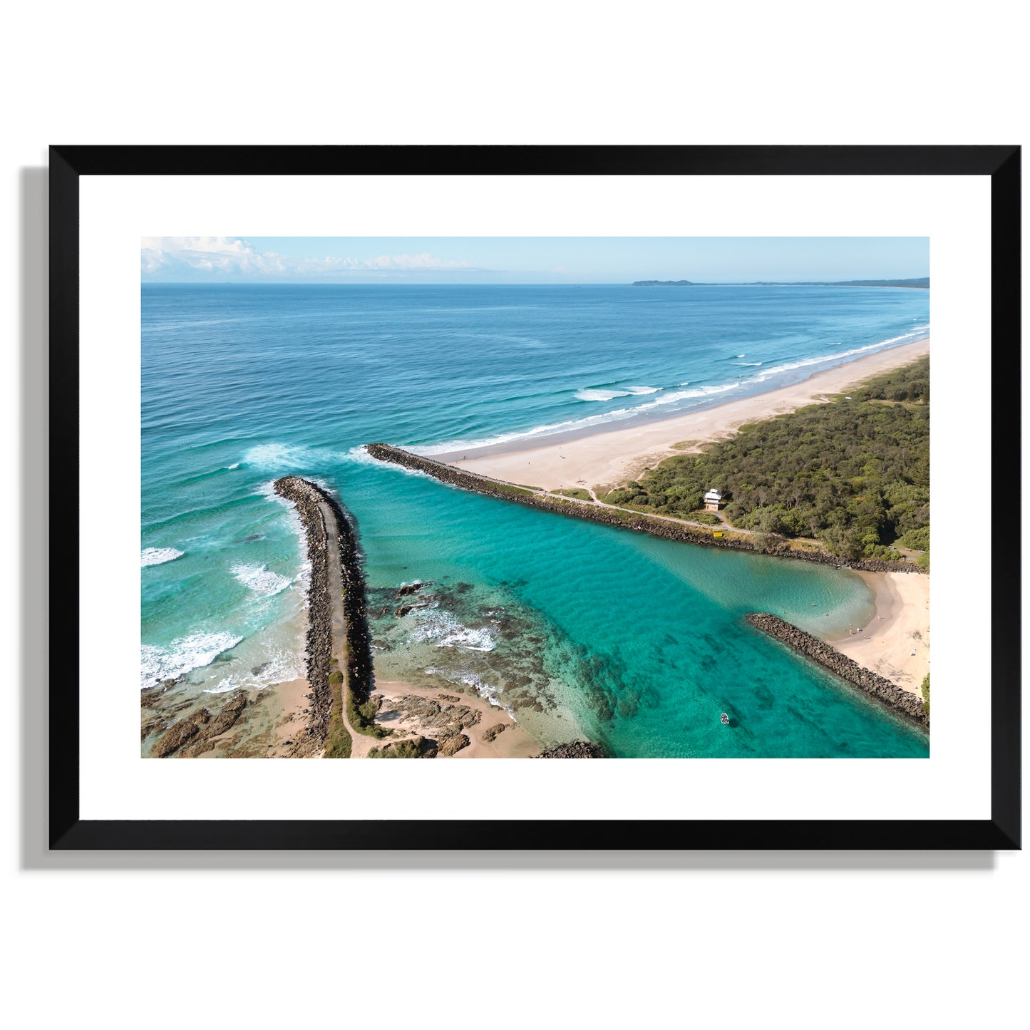 Brunswick river to beach Print