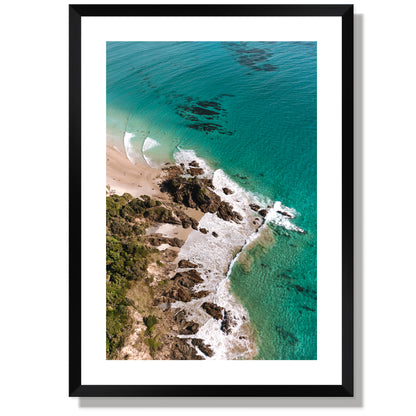 The Pass Aerial portrait Print