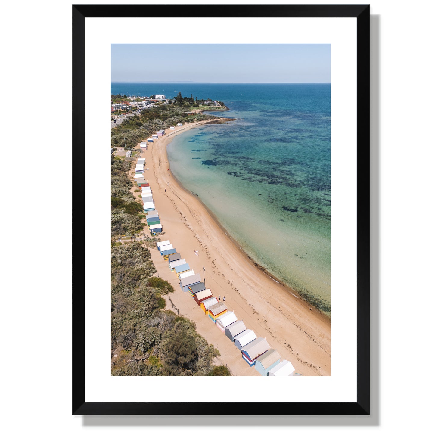 Brighton Beach boxes portrait Print