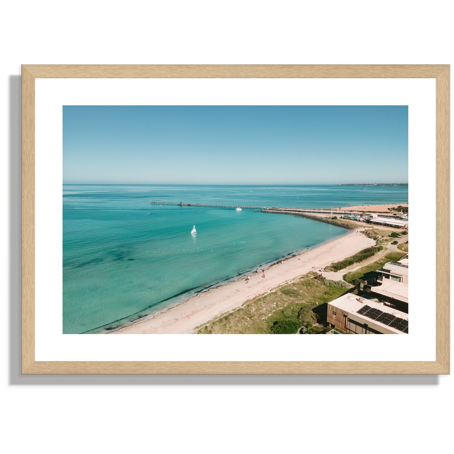 Aspendale beach to Mordi pier print