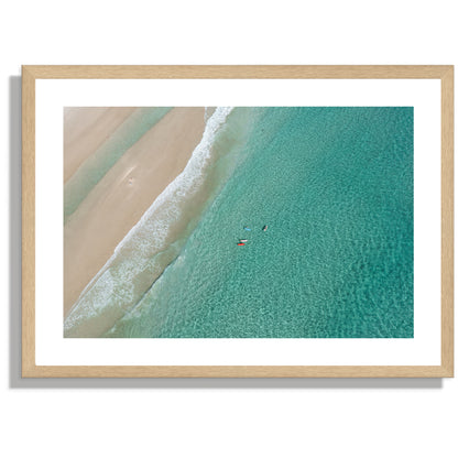 Turquoise surfs Print