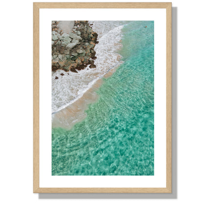 Coolangatta Seawall Portrait Print