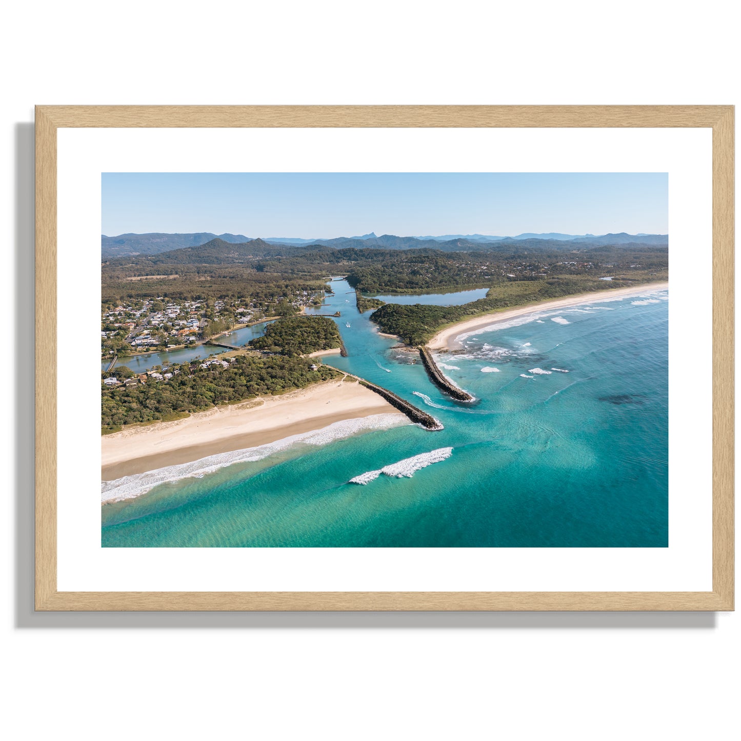 Brunswick heads aerial Print