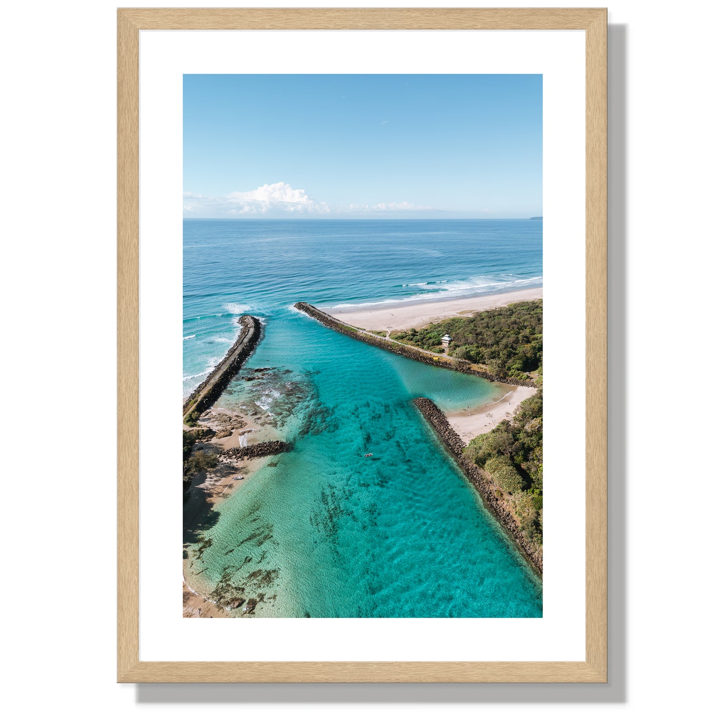 Torakina beach aerial Print