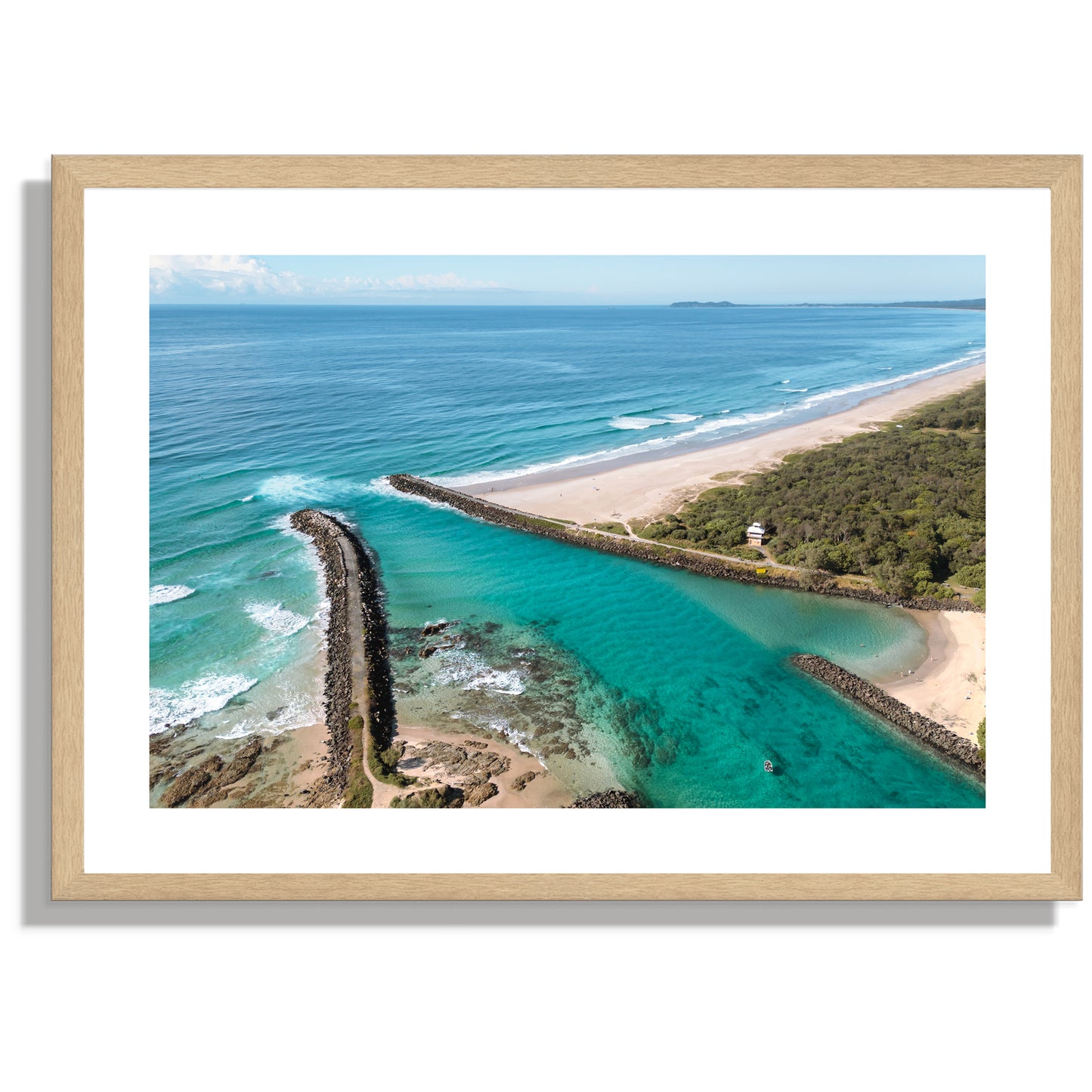 Brunswick river to beach Print