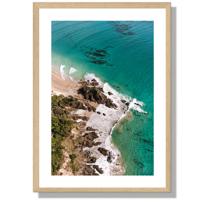 The Pass Aerial portrait Print