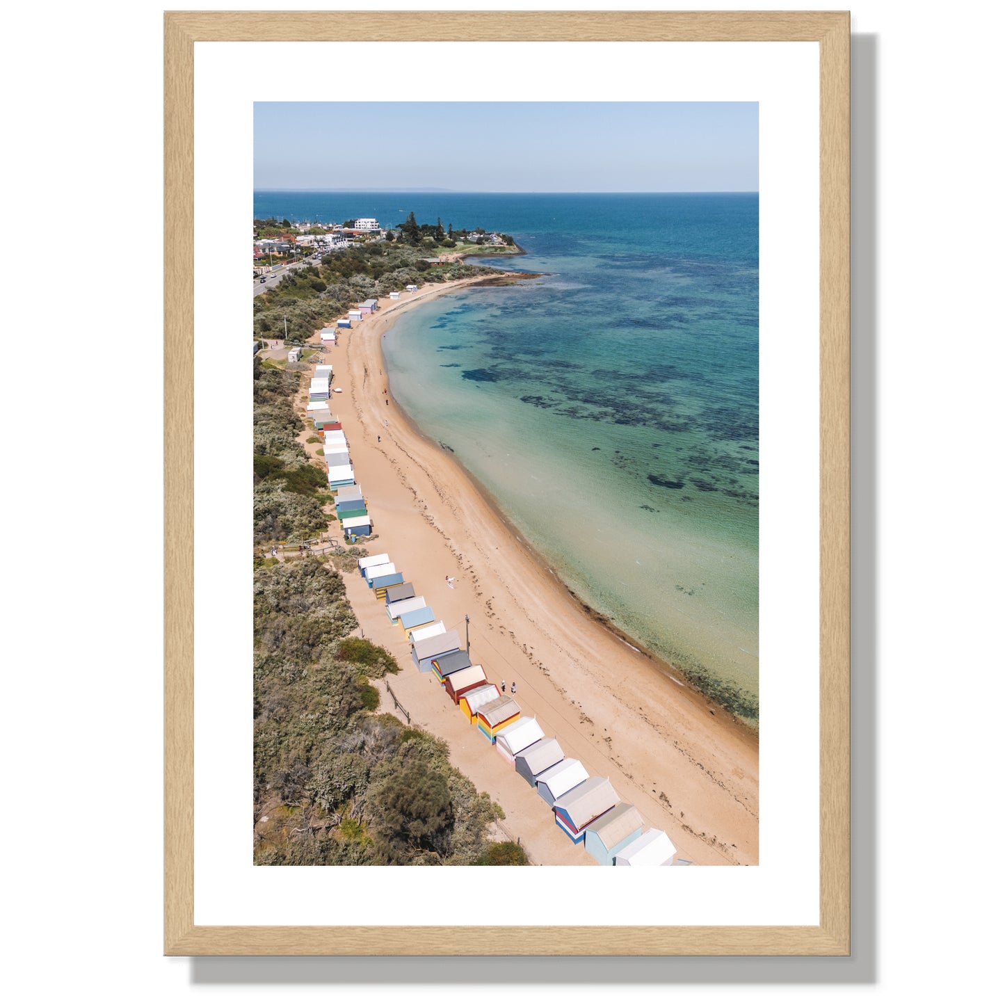 Brighton Beach boxes portrait Print