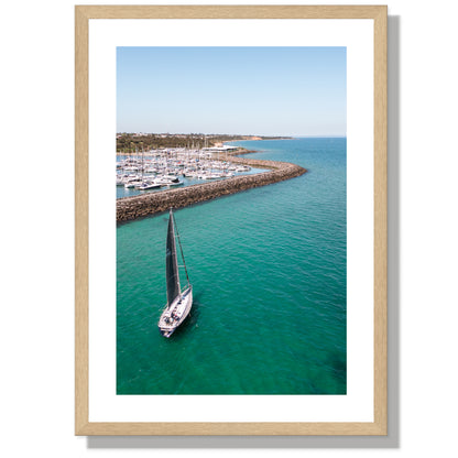 Sandringham Yacht Club portrait Print