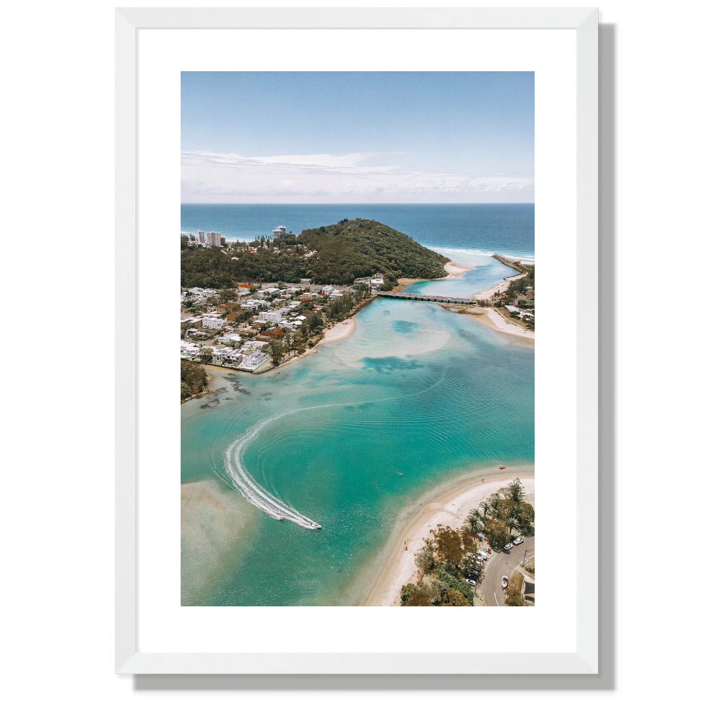 Out to sea Tallebudgera Creek Print