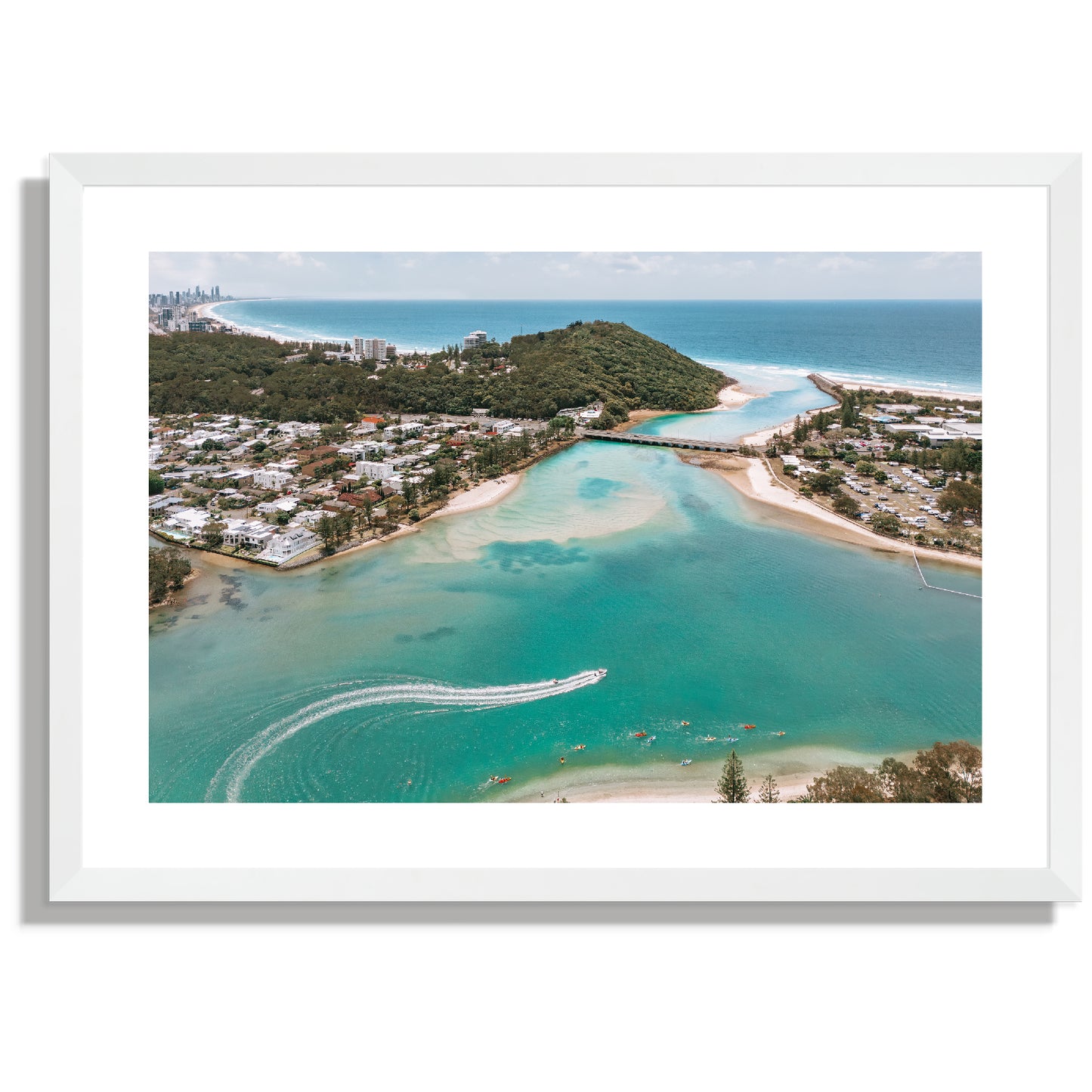 Out to sea wide Tallebudgera Creek Print