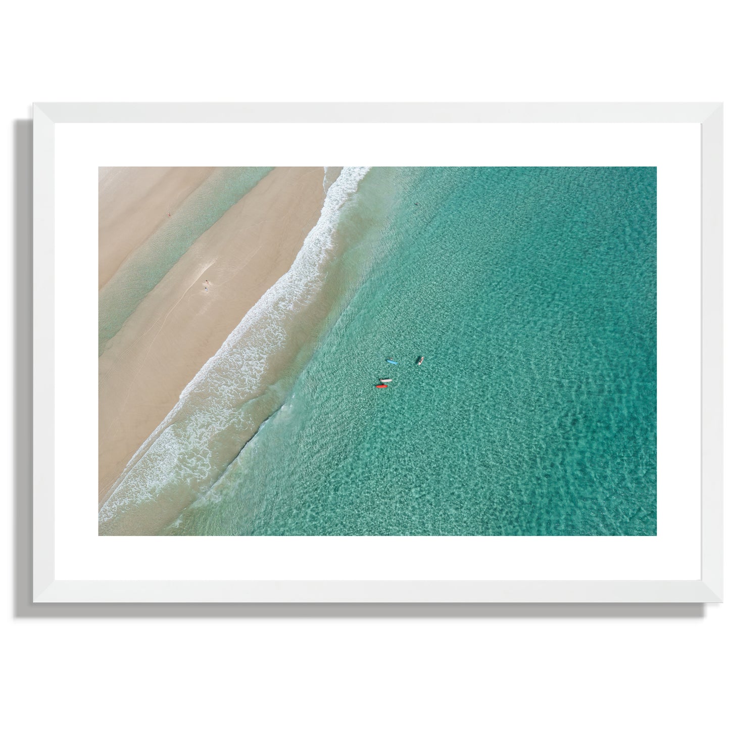 Turquoise surfs Print