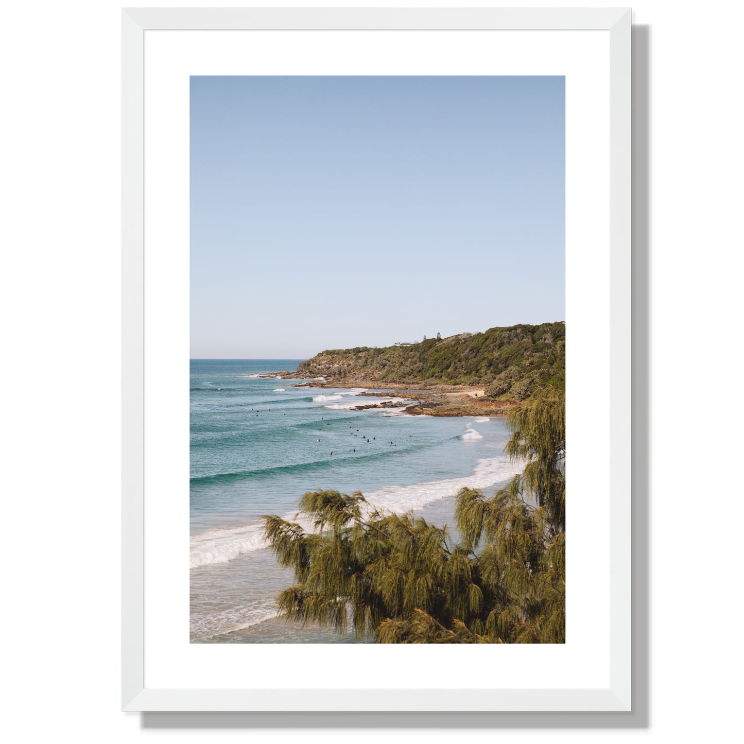 First Bay Coolum Portrait Print