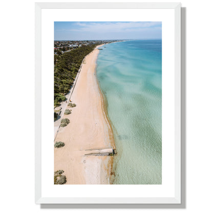 Mentone Beach Portrait Print