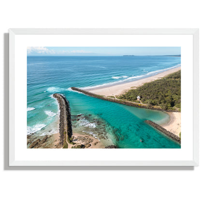 Brunswick river to beach Print