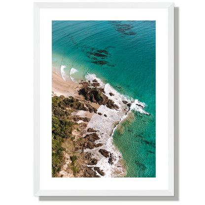 The Pass Aerial portrait Print