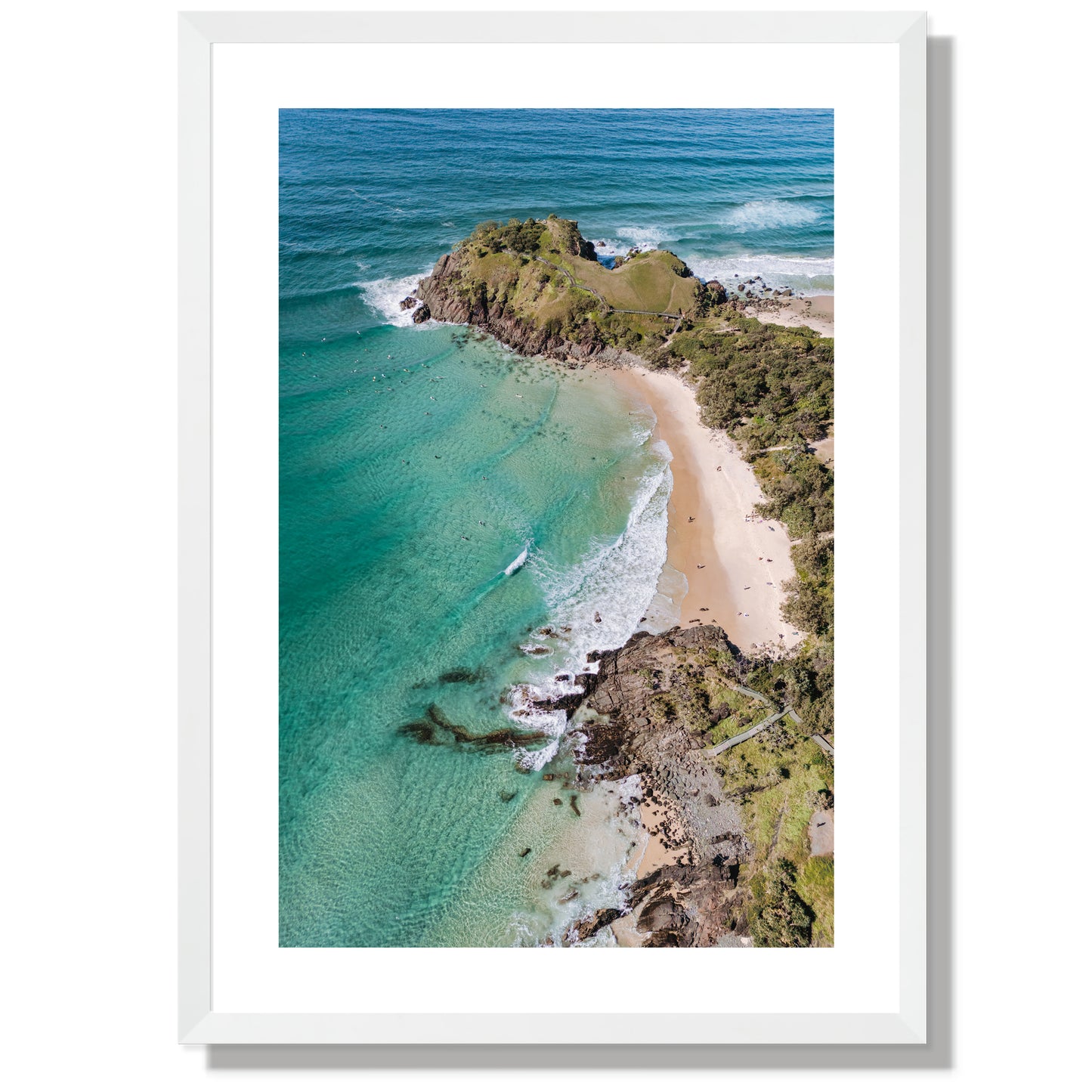 Cabarita Beach From above Print