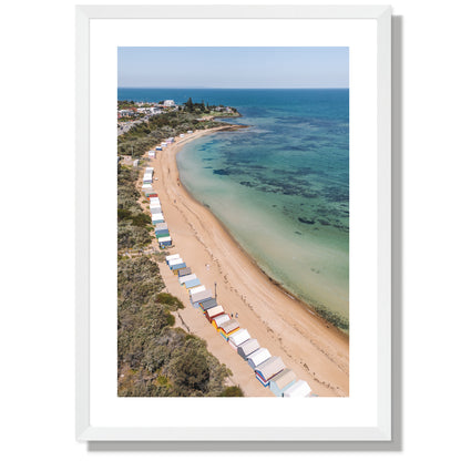 Brighton Beach boxes portrait Print