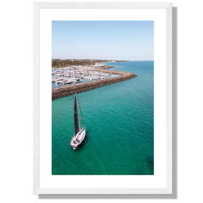 Sandringham Yacht Club portrait Print