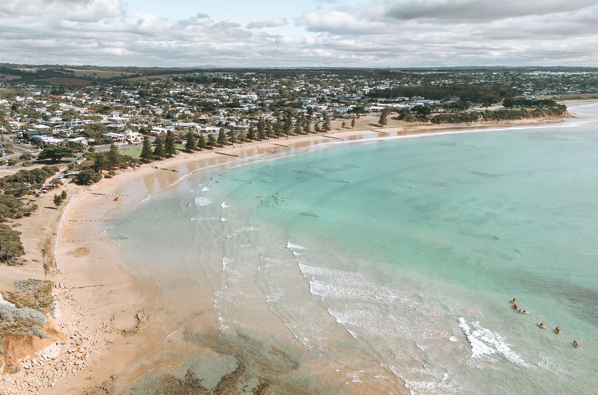 Torquay Front Beach, Victoria Print