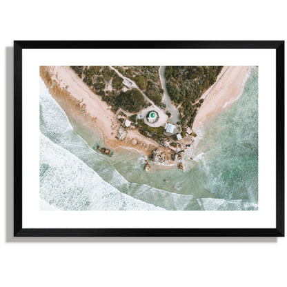 Point Lonsdale above the Lighthouse print