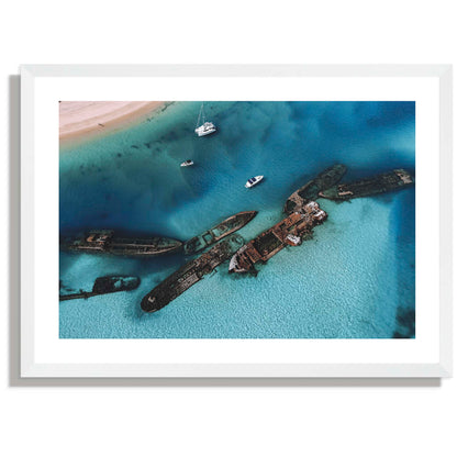 Tangalooma Wrecks Wide Print